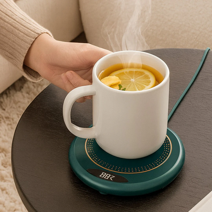 Smart Mug Warmer – USB Cup Warmer with 3 Temperature Settings - Auto Shut-Off Electric Beverage Heater for Coffee & Tea