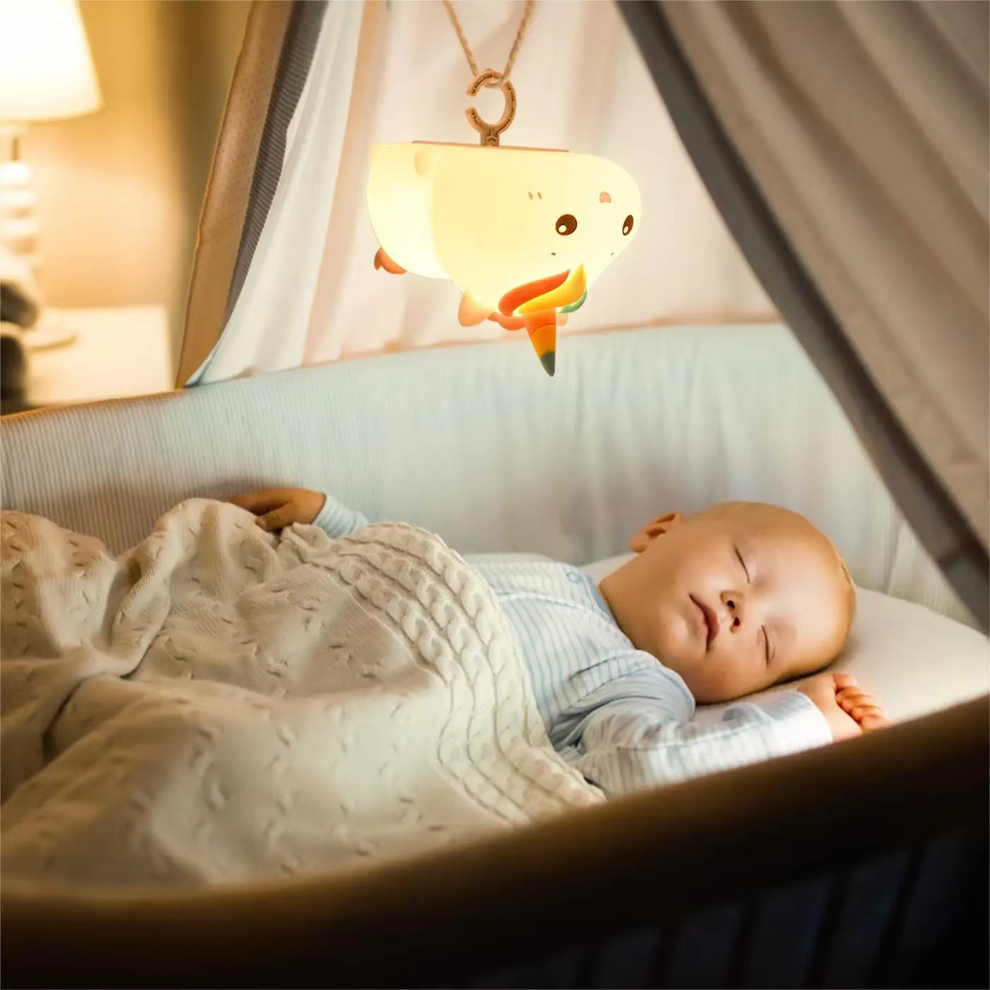 Silicone Luminous Toys Hanging Touch Sensor Dimming Cute Cartoon Animals Design for Sleeping Children Kid Birthday Gifts